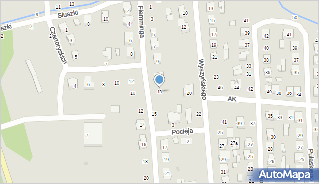 Terespol, Flemminga Jana Jerzego, 13, mapa Terespol