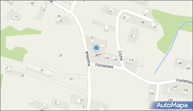 Tomice, Floriańska, 180, mapa Tomice