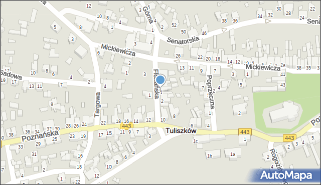 Tuliszków, Floriańska, 4, mapa Tuliszków