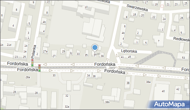 Bydgoszcz, Fordońska, 37, mapa Bydgoszczy