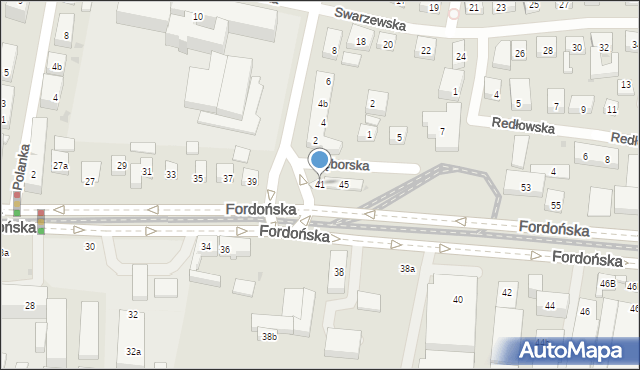 Bydgoszcz, Fordońska, 41, mapa Bydgoszczy