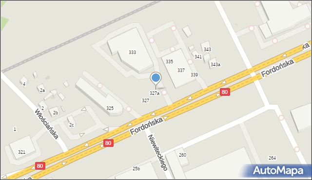 Bydgoszcz, Fordońska, 331, mapa Bydgoszczy