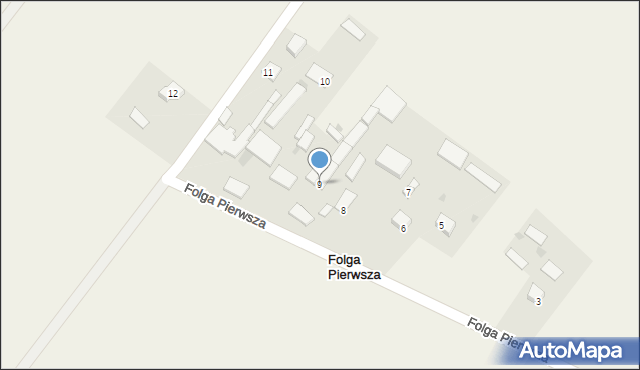 Folga Pierwsza, Folga Pierwsza, 9, mapa Folga Pierwsza