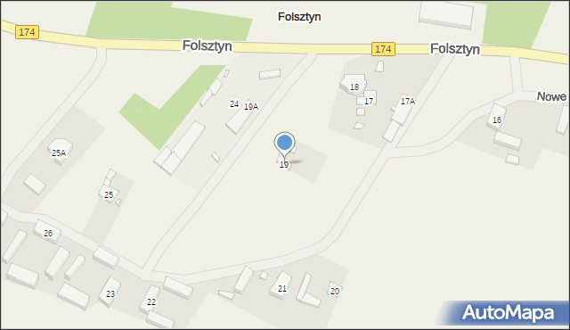 Folsztyn, Folsztyn, 19, mapa Folsztyn