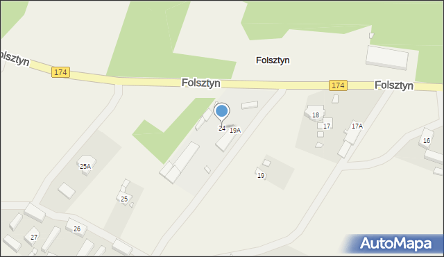 Folsztyn, Folsztyn, 24, mapa Folsztyn