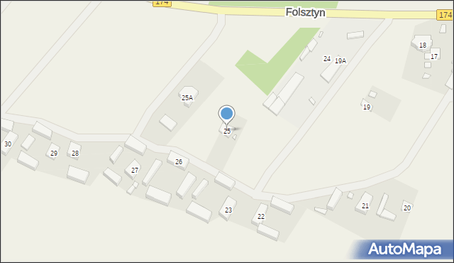 Folsztyn, Folsztyn, 25, mapa Folsztyn