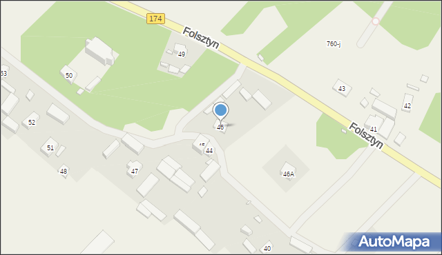 Folsztyn, Folsztyn, 46, mapa Folsztyn