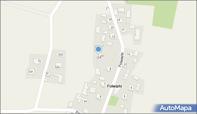 Folwarki, Folwarki, 11a, mapa Folwarki