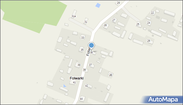 Folwarki, Folwarki, 34, mapa Folwarki