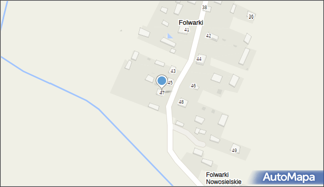 Folwarki, Folwarki, 47, mapa Folwarki