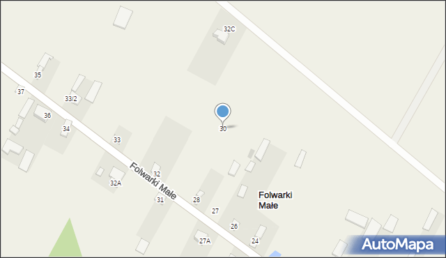 Folwarki Małe, Folwarki Małe, 30, mapa Folwarki Małe