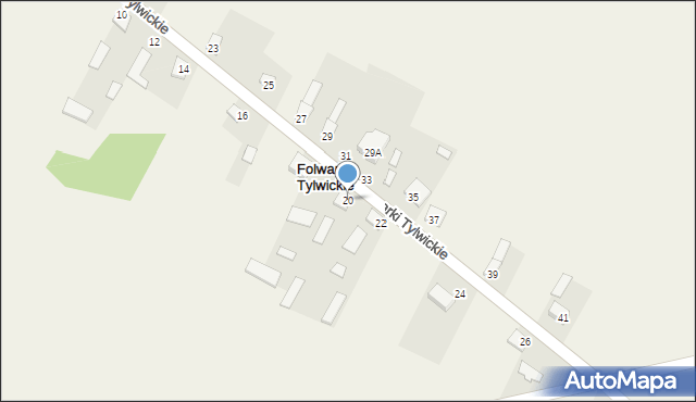 Folwarki Tylwickie, Folwarki Tylwickie, 20, mapa Folwarki Tylwickie