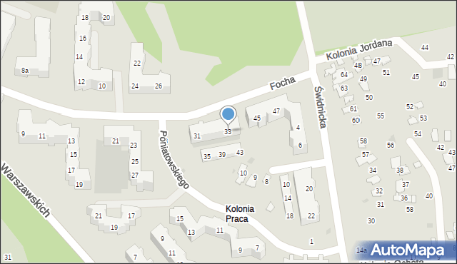 Gdańsk, Focha Ferdynanda, marsz., 33, mapa Gdańska