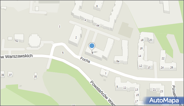 Gdańsk, Focha Ferdynanda, marsz., 8, mapa Gdańska
