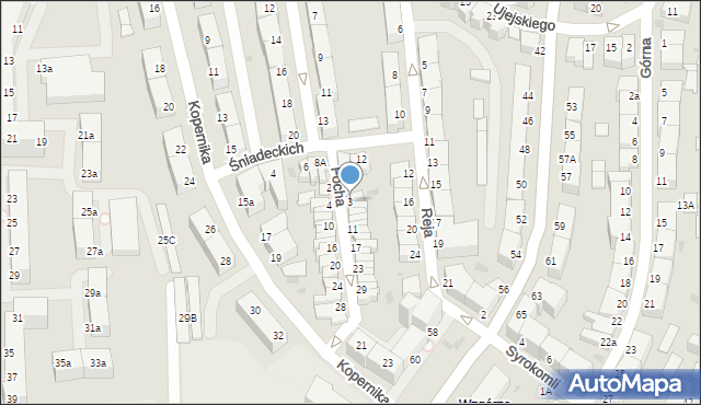 Gdynia, Focha Ferdynanda, marsz., 3, mapa Gdyni