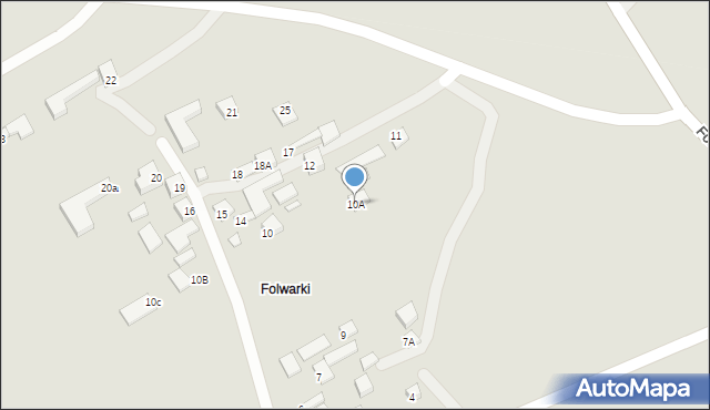 Goraj, Folwarki, 10A, mapa Goraj