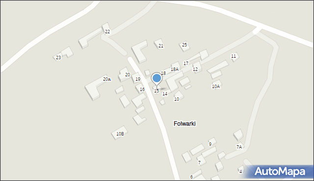 Goraj, Folwarki, 15, mapa Goraj