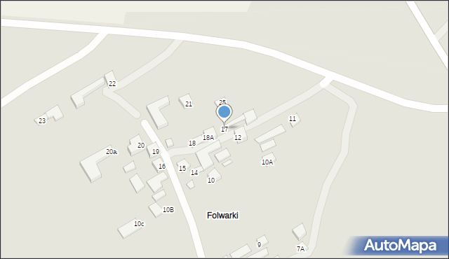 Goraj, Folwarki, 17, mapa Goraj