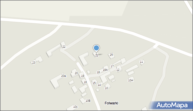 Goraj, Folwarki, 21, mapa Goraj