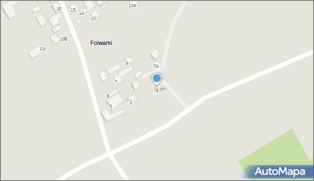 Goraj, Folwarki, 4, mapa Goraj