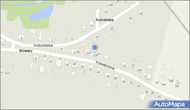 Końskie, Folwarczna, 11a, mapa Końskie