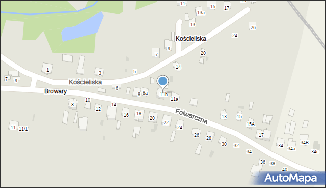 Końskie, Folwarczna, 11b, mapa Końskie