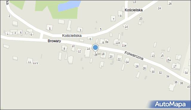 Końskie, Folwarczna, 16, mapa Końskie