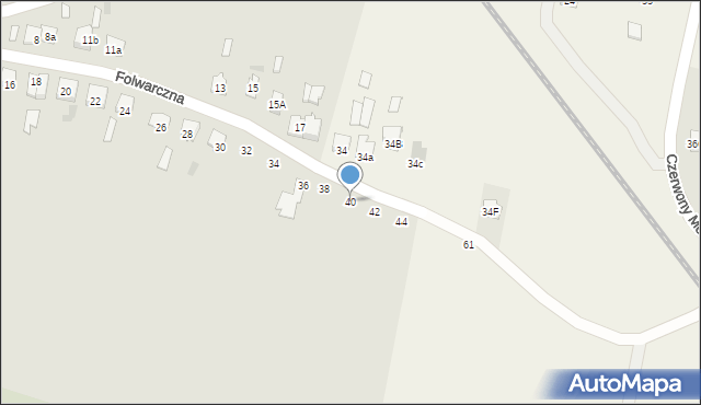 Końskie, Folwarczna, 40, mapa Końskie