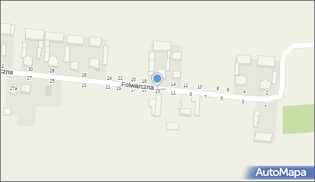 Kurowice, Folwarczna, 13, mapa Kurowice