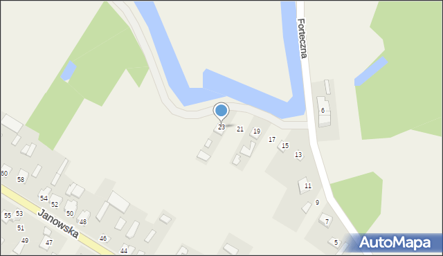 Łobaczew Mały, Forteczna, 23, mapa Łobaczew Mały