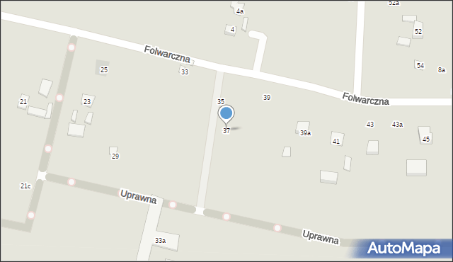 Lublin, Folwarczna, 37, mapa Lublina