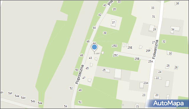 Miłość, Folwarczna, 39, mapa Miłość