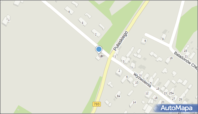 Myszków, Folwarczna, 1, mapa Myszków