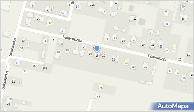 Paczkowo, Folwarczna, 18, mapa Paczkowo