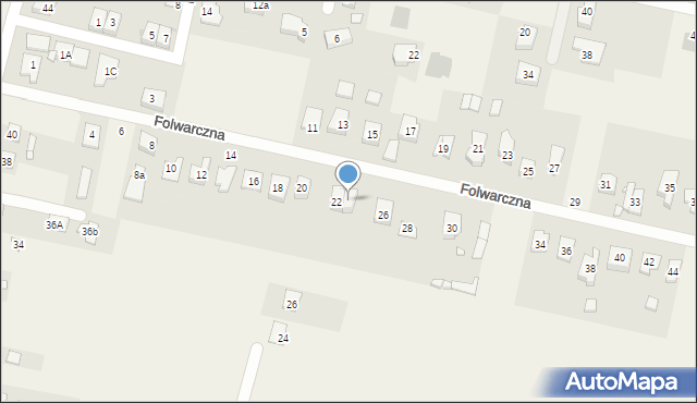 Paczkowo, Folwarczna, 24, mapa Paczkowo