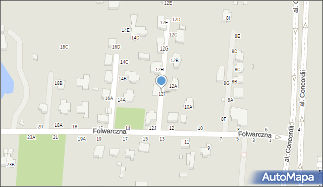 Piotrków Trybunalski, Folwarczna, 12I, mapa Piotrków Trybunalski