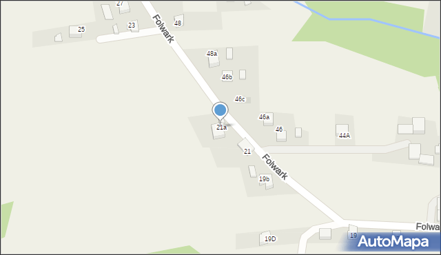 Połomia, Folwark, 21a, mapa Połomia