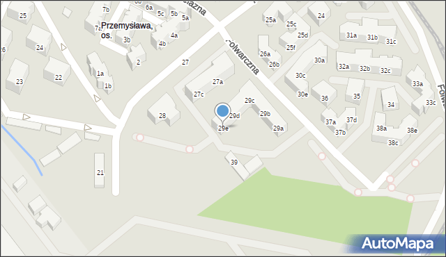 Poznań, Folwarczna, 29e, mapa Poznania