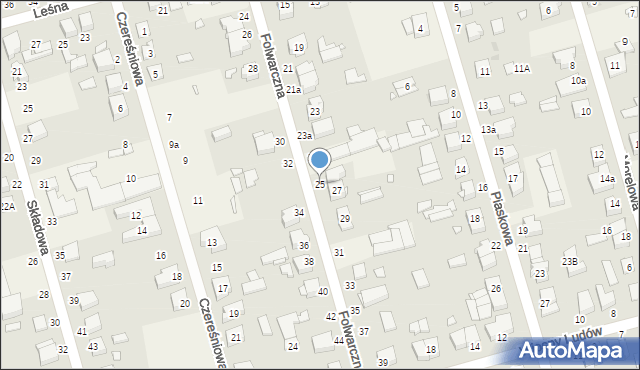 Przeźmierowo, Folwarczna, 25, mapa Przeźmierowo