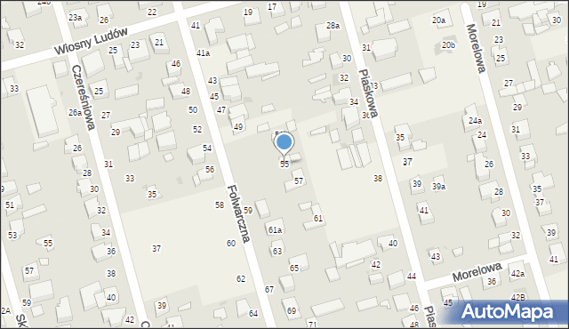 Przeźmierowo, Folwarczna, 55, mapa Przeźmierowo