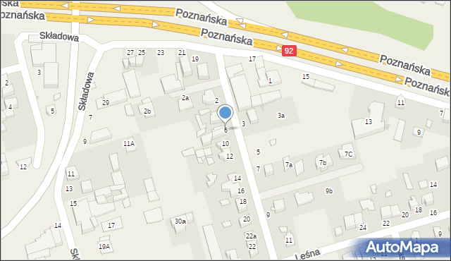 Przeźmierowo, Folwarczna, 6, mapa Przeźmierowo