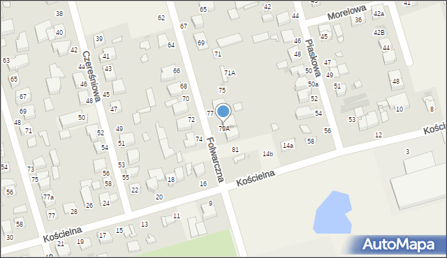 Przeźmierowo, Folwarczna, 79A, mapa Przeźmierowo