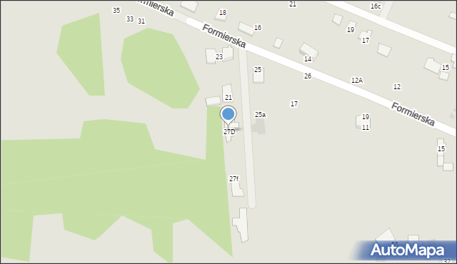 Radom, Formierska, 27D, mapa Radomia