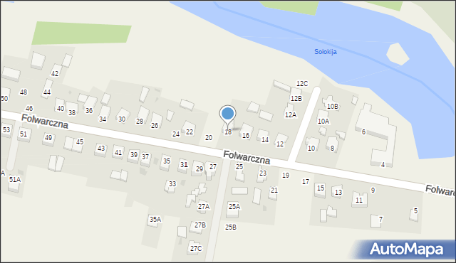 Rogóźno, Folwarczna, 18, mapa Rogóźno