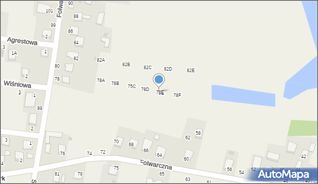 Rogóźno, Folwarczna, 78E, mapa Rogóźno