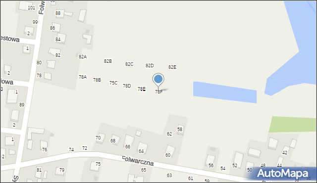 Rogóźno, Folwarczna, 78F, mapa Rogóźno