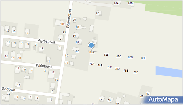 Rogóźno, Folwarczna, 82A, mapa Rogóźno