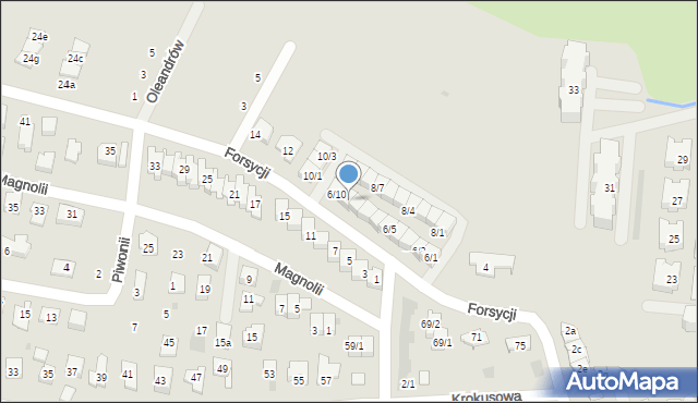 Rzeszów, Forsycji, 6/9, mapa Rzeszów