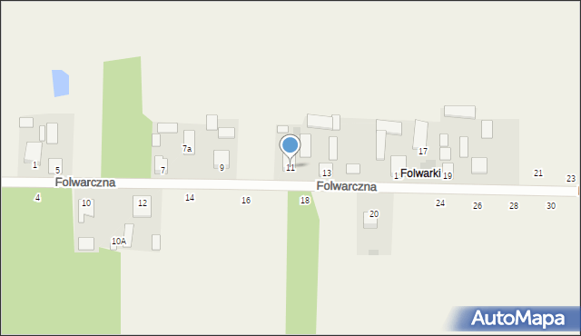 Stromiec, Folwarczna, 11, mapa Stromiec