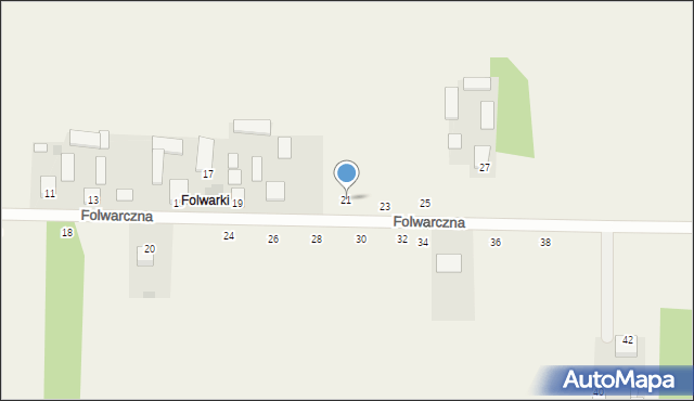 Stromiec, Folwarczna, 21, mapa Stromiec